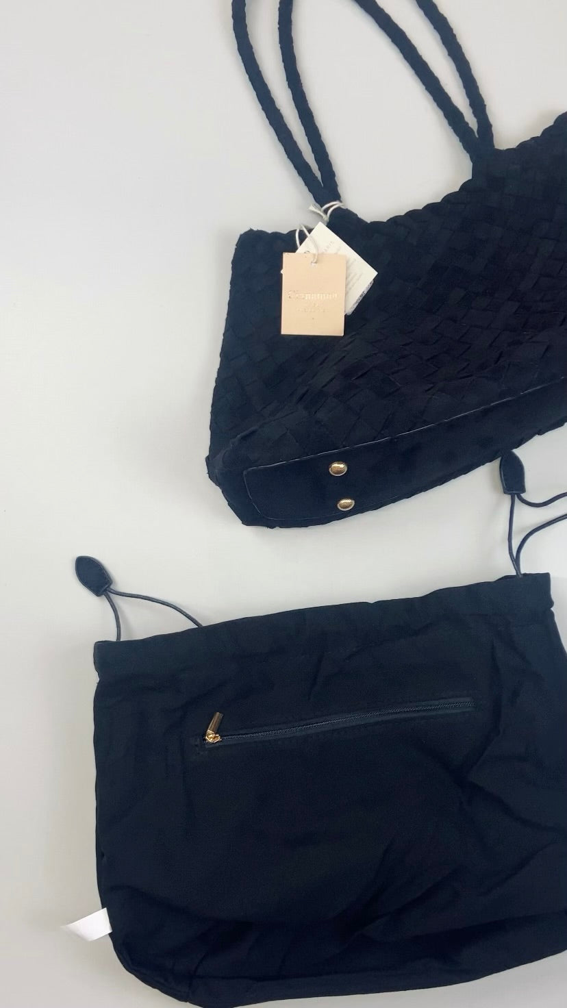Sac tressé noir