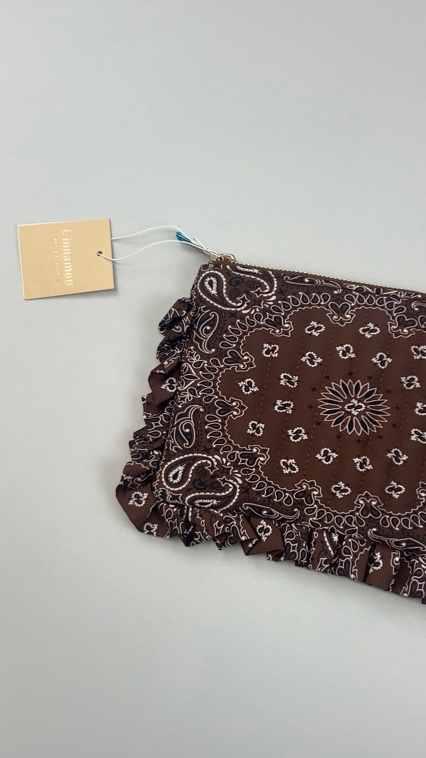 Pochette bandana marron