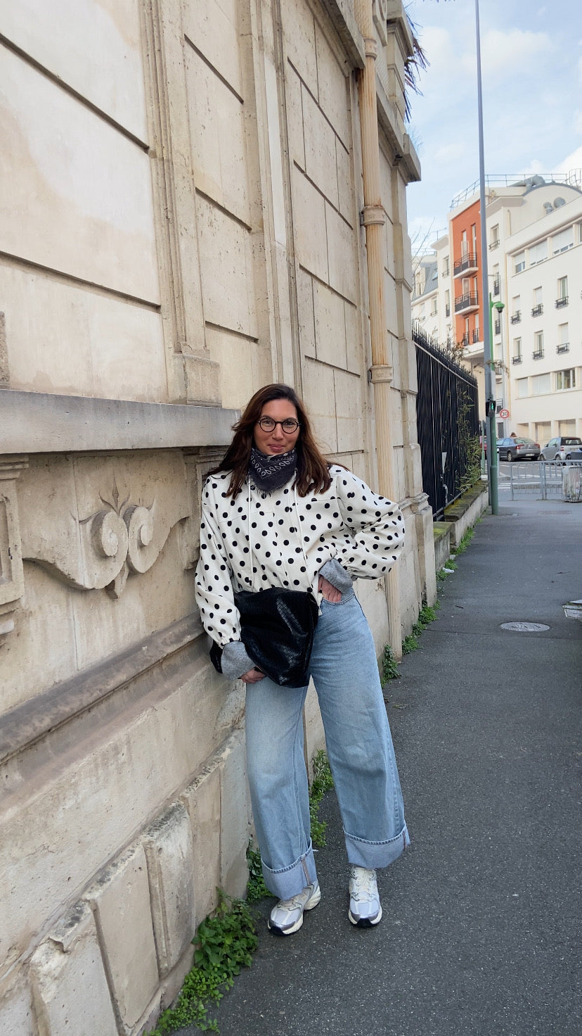 Veste légère à pois