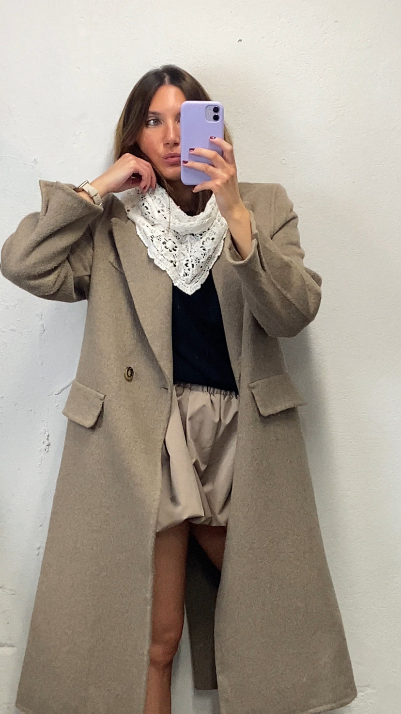 Manteau premium taupe