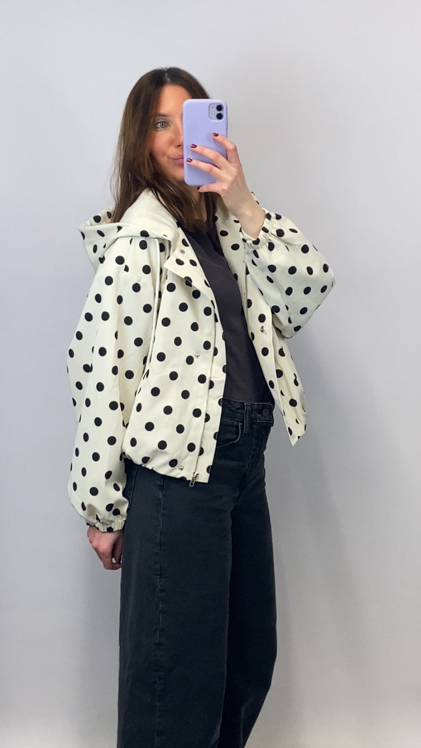 Veste légère à pois