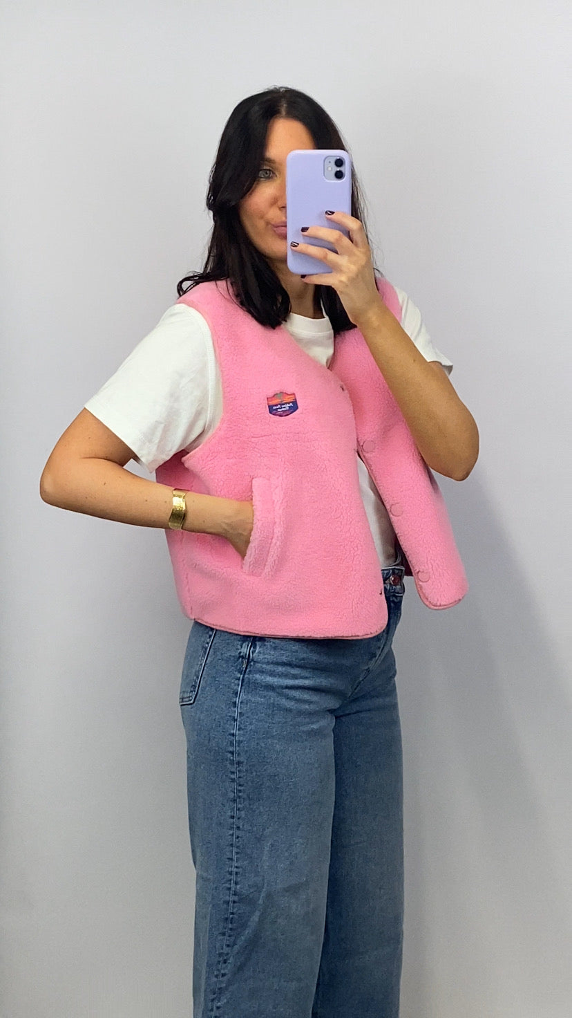 Gilet sans manches Simon rose