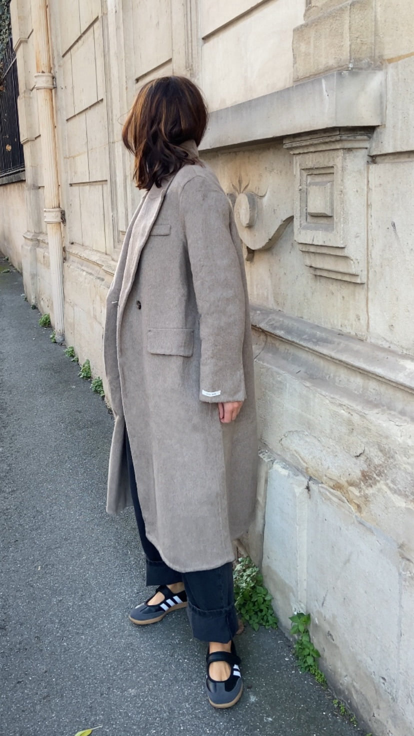 Manteau premium taupe