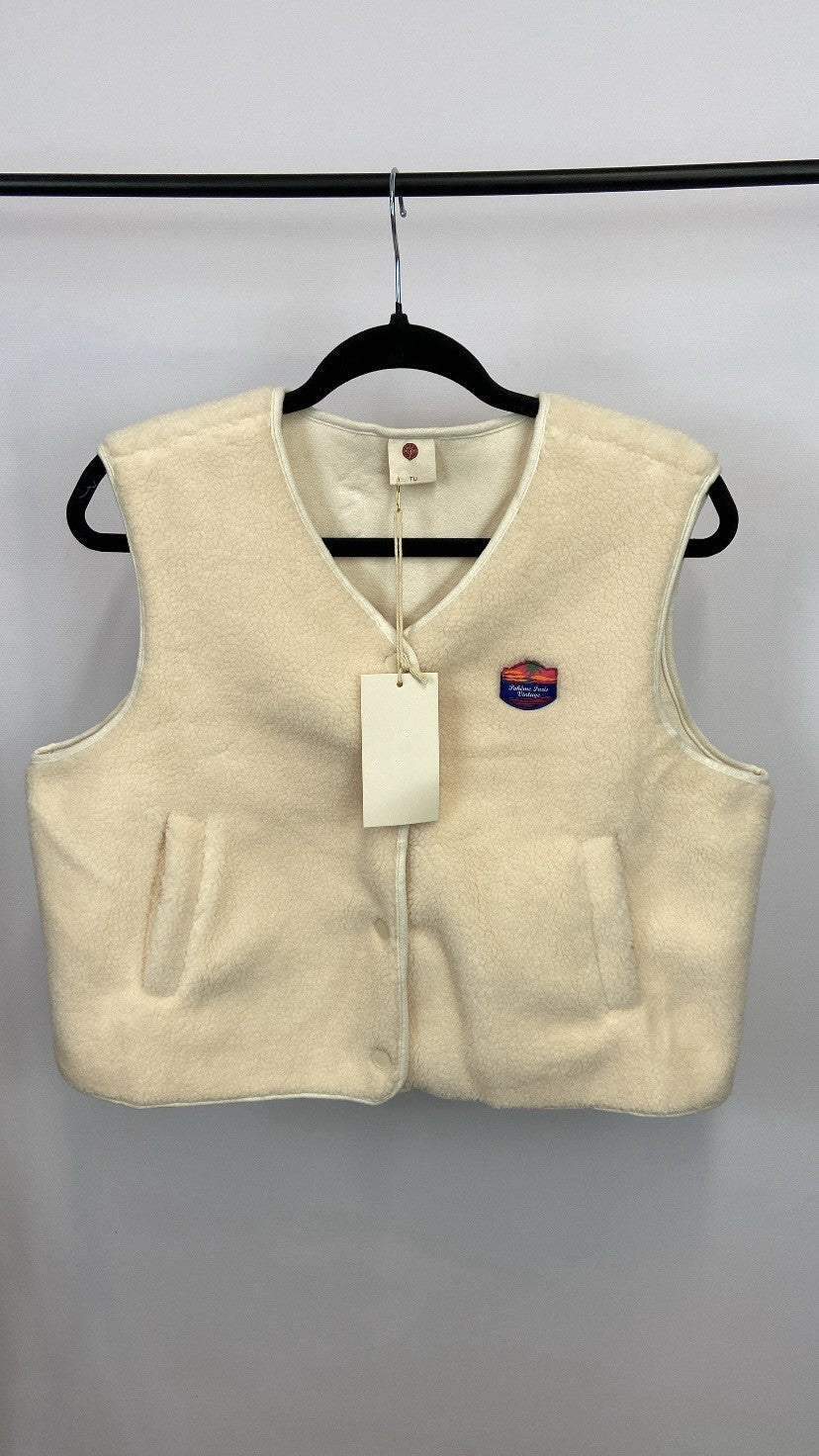 Gilet sans manches Simon écru
