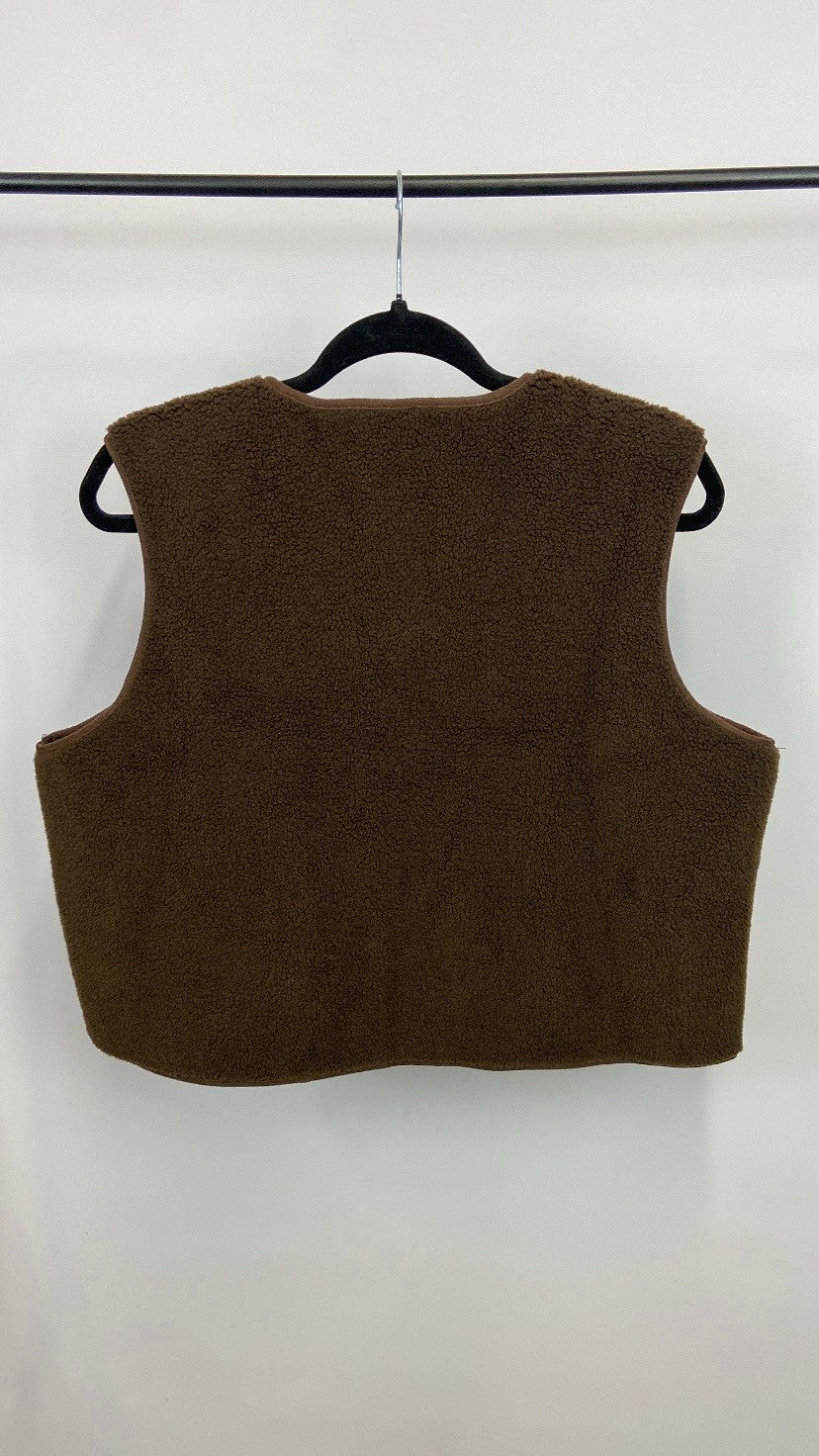 Gilet sans manches Simon marron | PHOTOS PORTÉES SOON
