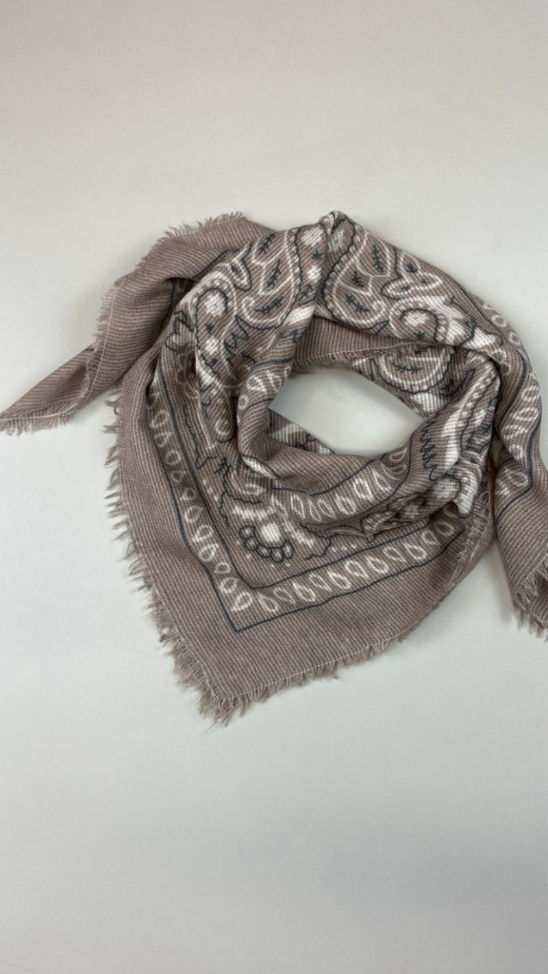 Foulard écharpe légère Tessa taupe