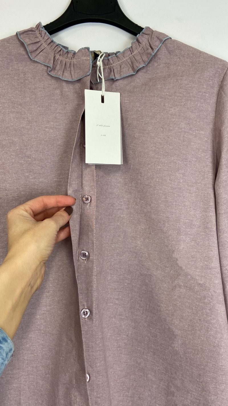 Chemise Léonie lilas pastel