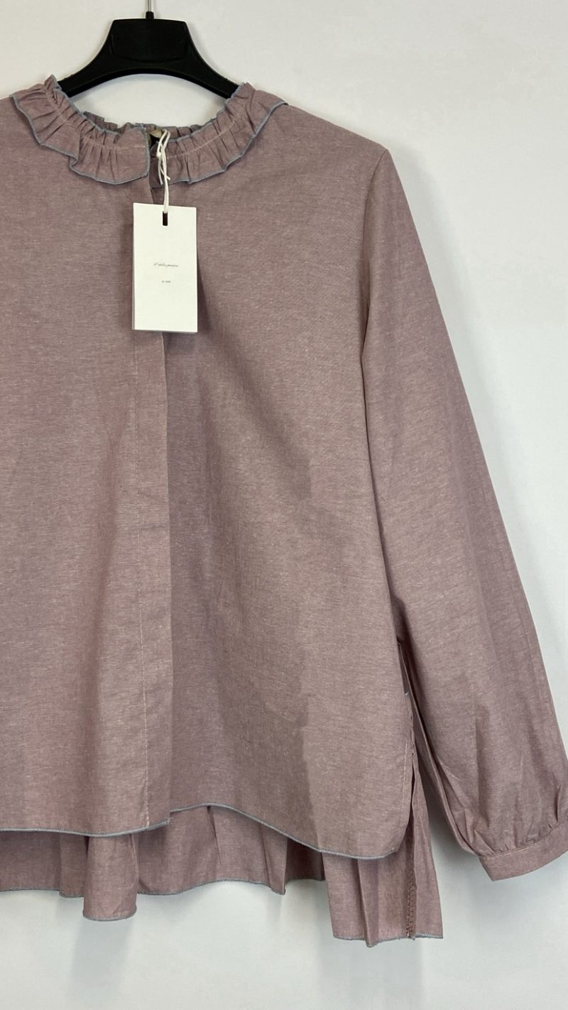 Chemise Léonie lilas pastel