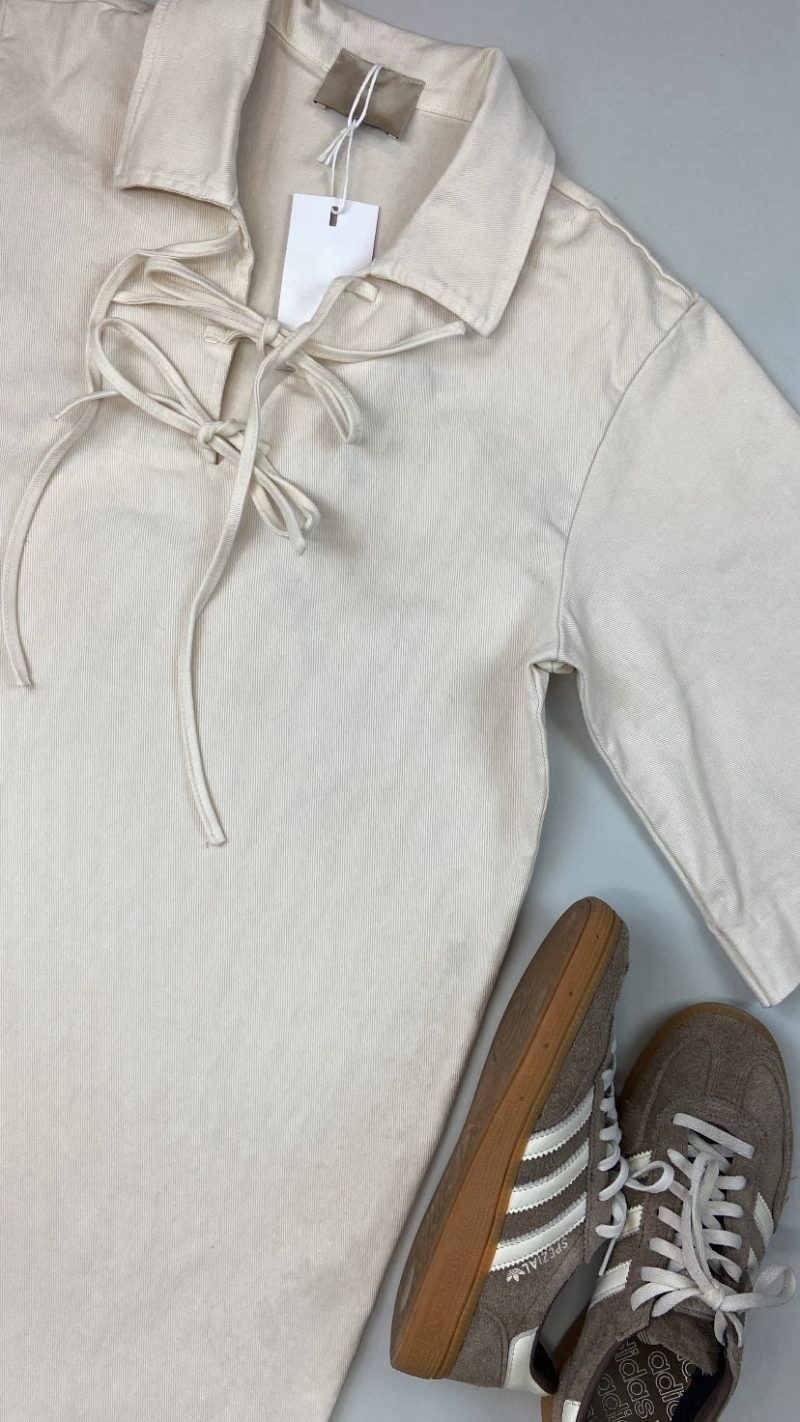 Robe en jean Anaé écrue