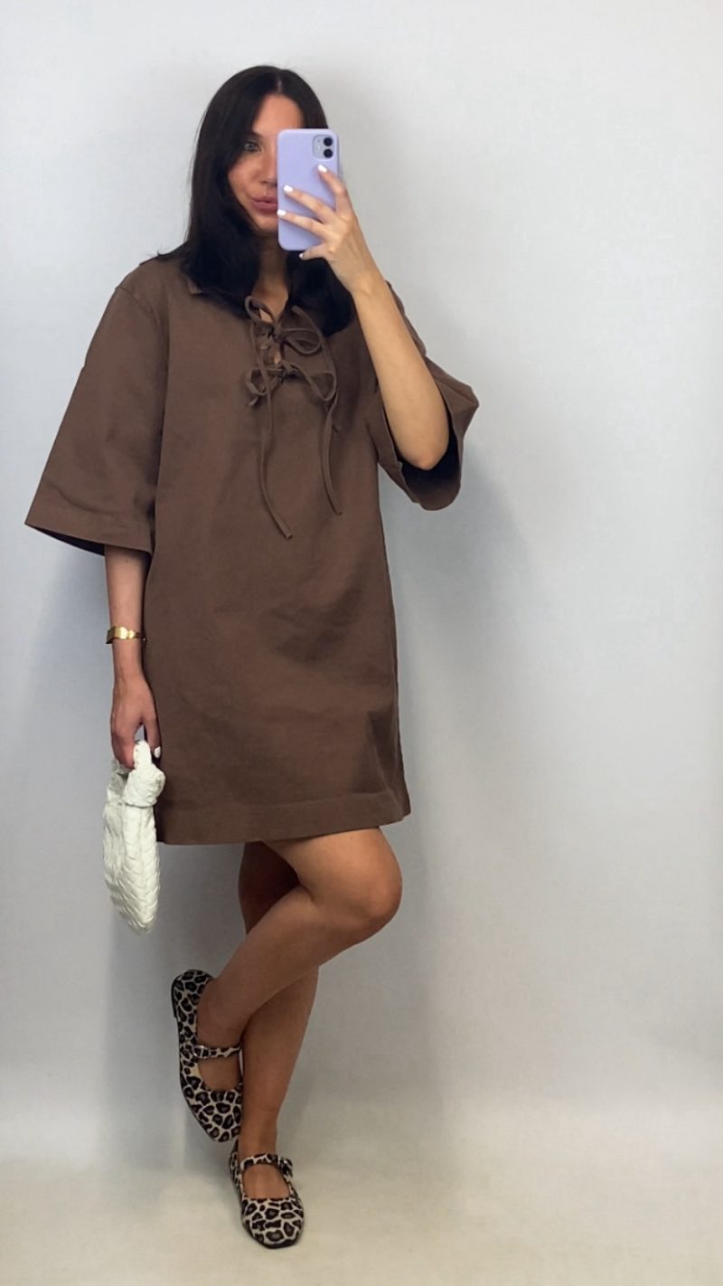Robe en jean Anaé mocha