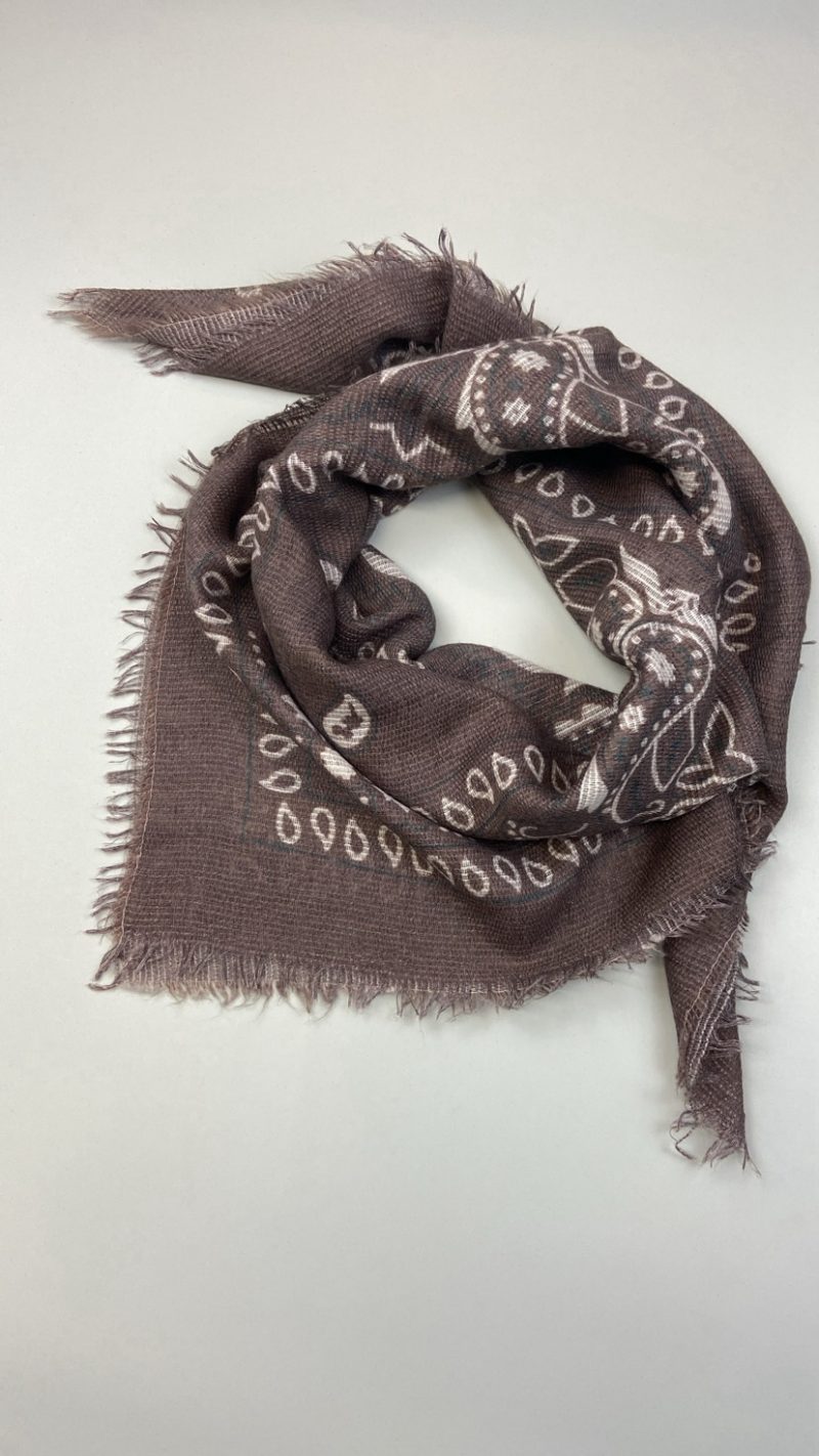 Foulard écharpe légère Tessa marron