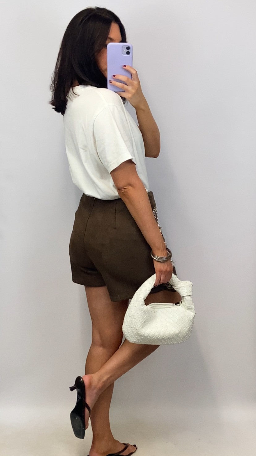 Jupe-short Sienna marron