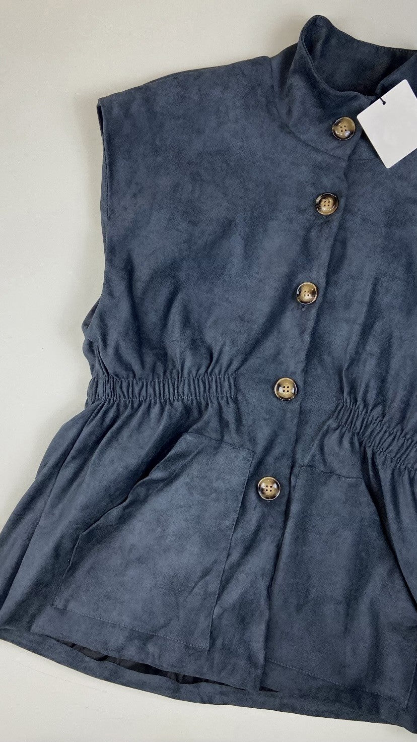 Veste sans manches Ornella grise