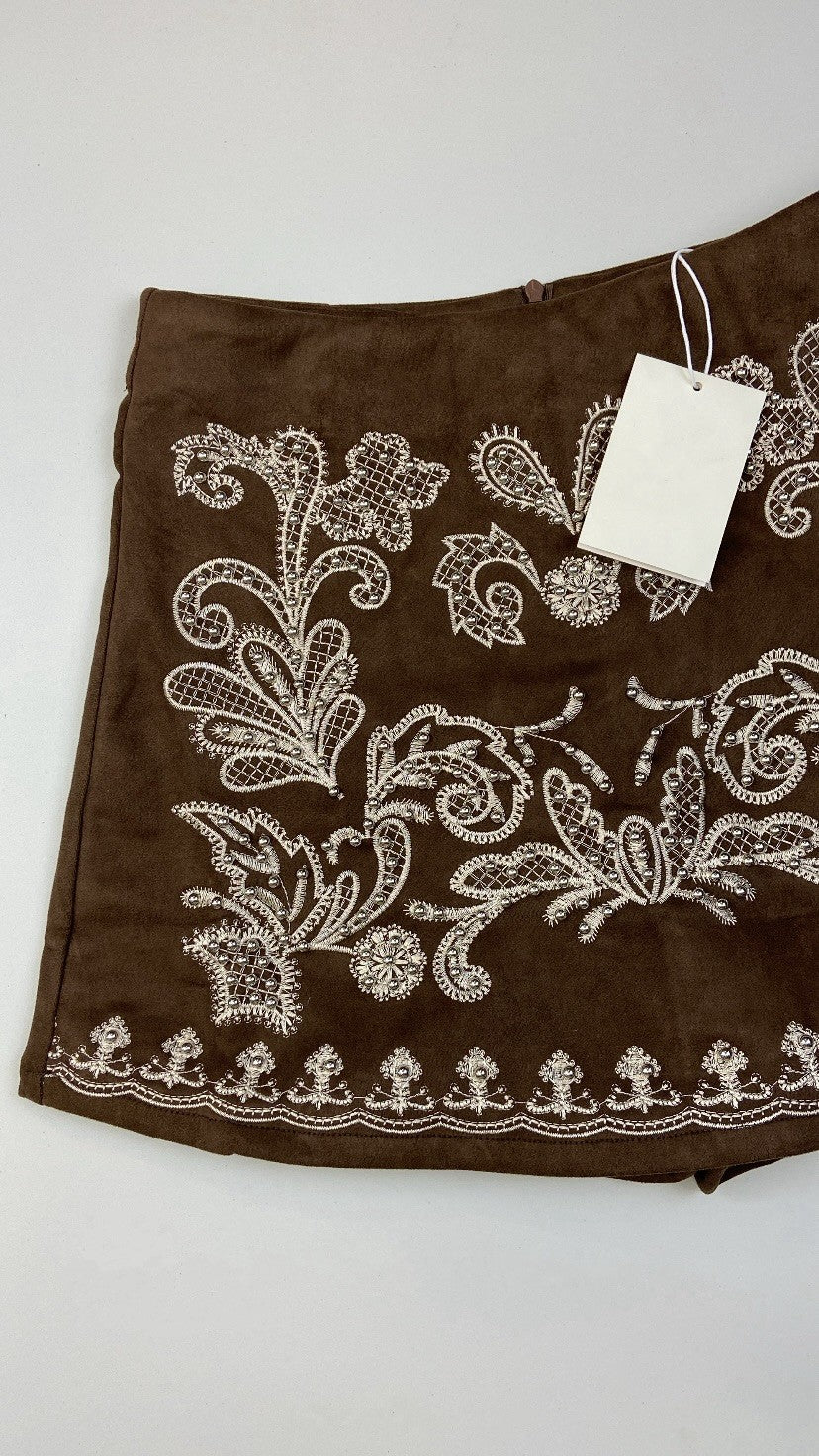 Jupe-short Sienna marron