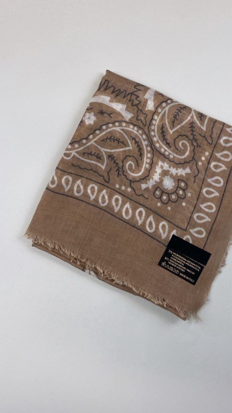 Foulard Nino camel | VERSION PRINTEMPS