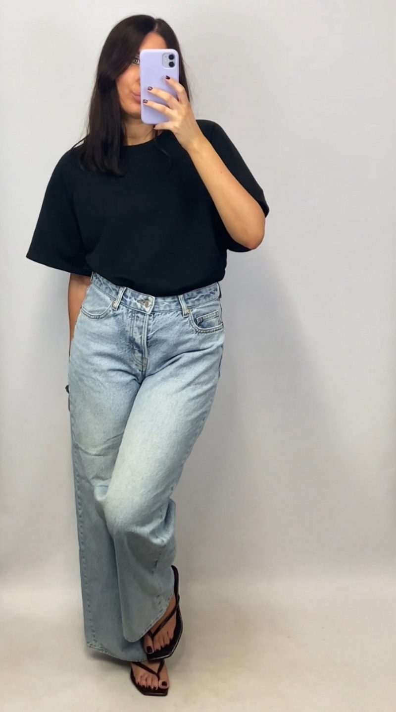 T-shirt sweat oversize Arlo noir