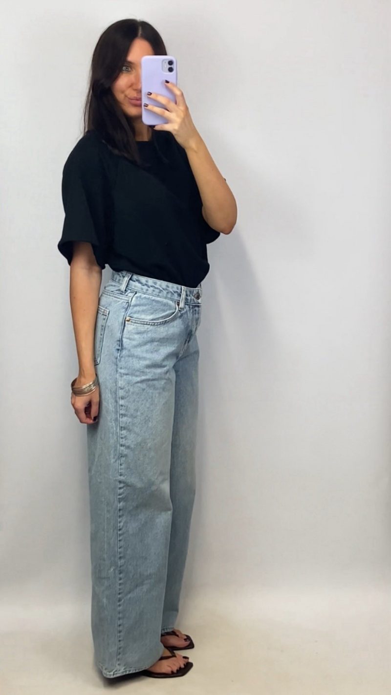 T-shirt sweat oversize Arlo noir
