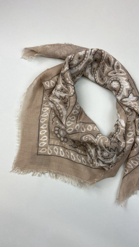Foulard Nino camel clair | VERSION PRINTEMPS